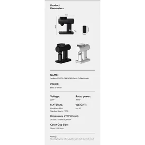 Кофемолка TIMEMORE Sculptor 078 Electric Grinder Black 